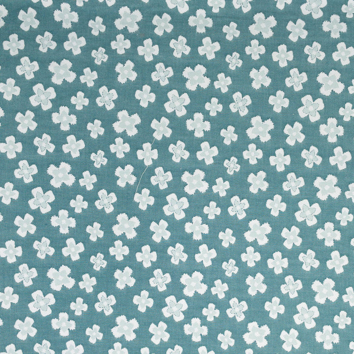 Fanciful 3 Peacock by Stout Designer Fabric RAINBOW LIBRARY GLACIER/LAGOON 100%COT INDIA Horizontal: 13.750 and Vertical: 11.125 54 in - Swanky Fabrics -