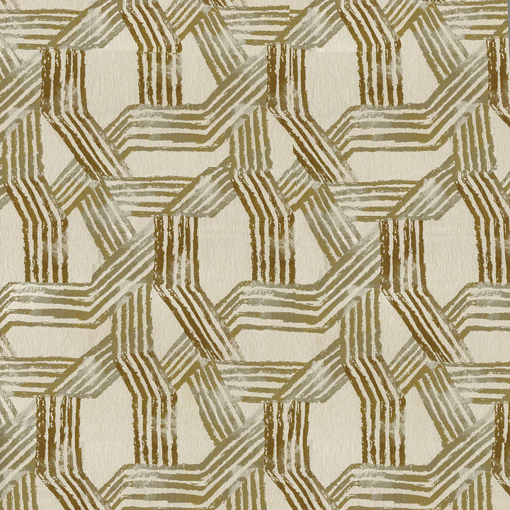 Fandango 6 Sesame by ABBEYSHEA Designer Fabric 100% Polyester CN 20,000 Double Rubs (Wyzenbeek) </p><p>Repeat: Horizontal: 18 in. (45.72 cm) up the roll and Vertical: 18 in. (45.72 cm) across the roll 57 in. (145 cm) - Swanky Fabrics -