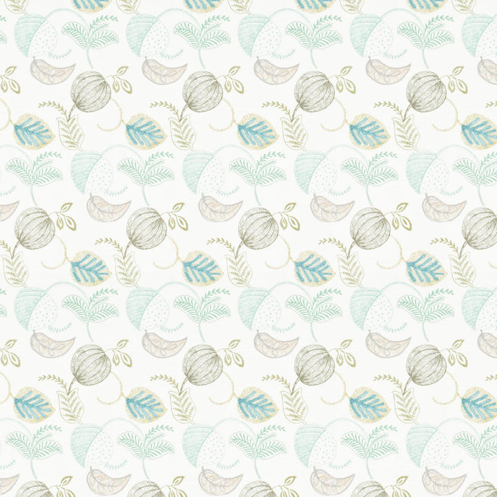 Faze 1 Shoreline by Stout Designer Fabric Rainbow Library Mineral/Seamist 100% Cotton Rayon Embroidery INDIA WYZENBEEK 5 000 DOUBLE RUB WEAR TEST Horizontal: 6.75 and Vertical: 16.5 54 in - Swanky Fabrics -