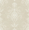 Seabrook Designs Wallpaper Colette Cameo Fog FC60300