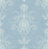 Seabrook Designs Wallpaper Colette Cameo Bleu Bisque FC60302
