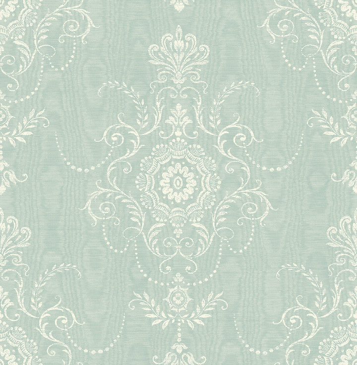 Colette Cameo Summer Sky FC60314 by Seabrook Designs Designer Wallpaper