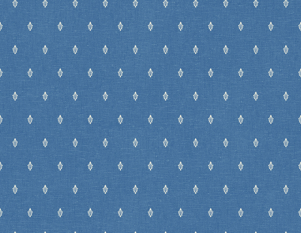 Petite Feuille Sprig Denim Wash FC60602 by Seabrook Designs Designer Wallpaper