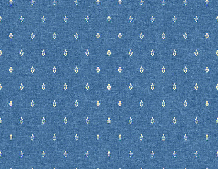 Petite Feuille Sprig Denim Wash FC60602 by Seabrook Designs Designer Wallpaper