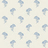 Seabrook Designs Wallpaper Lotus Branch Floral French Blue FC60802