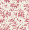 Seabrook Designs Wallpaper En Rose Cranberry FC61201