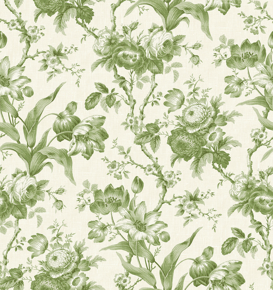 En Rose Pomme FC61204 by Seabrook Designs Designer Wallpaper
