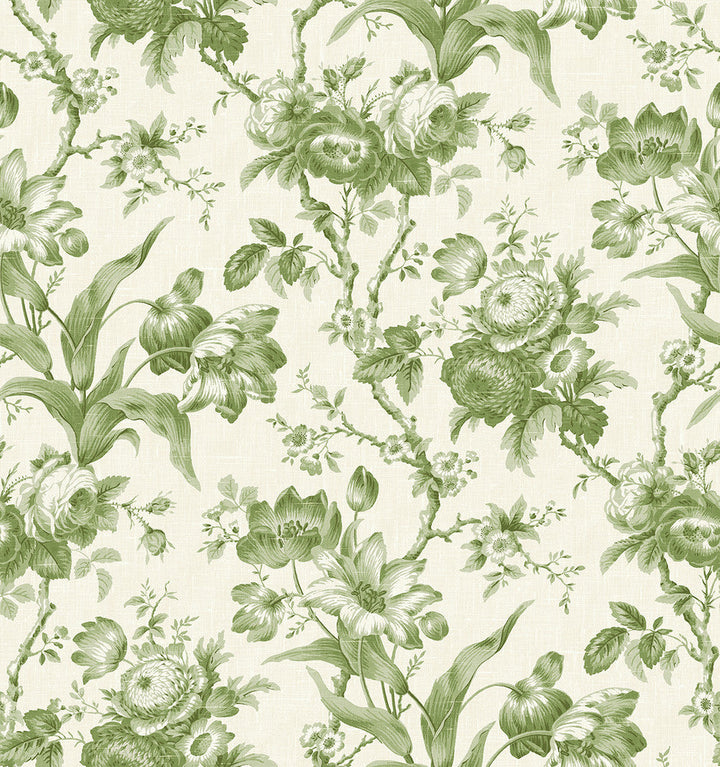 En Rose Pomme FC61204 by Seabrook Designs Designer Wallpaper