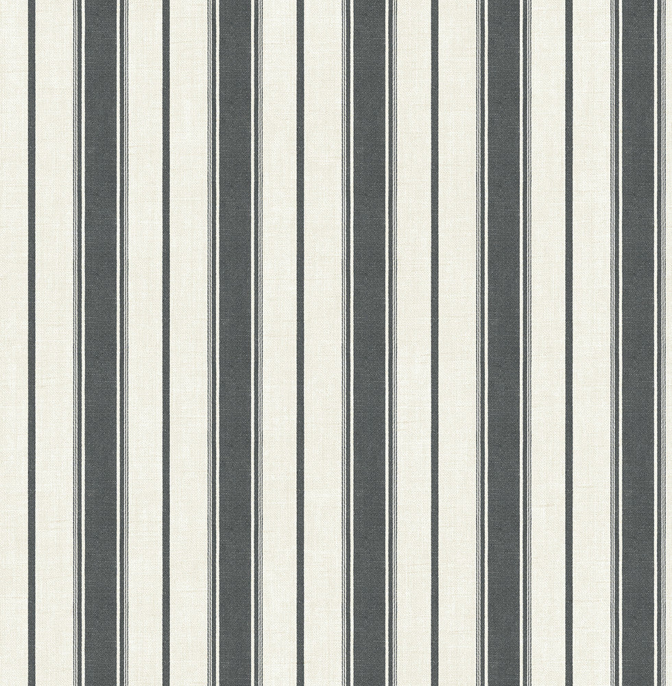 Eliott Linen Stripe Poppy Seed FC61500 by Seabrook Designs Designer Wallpaper