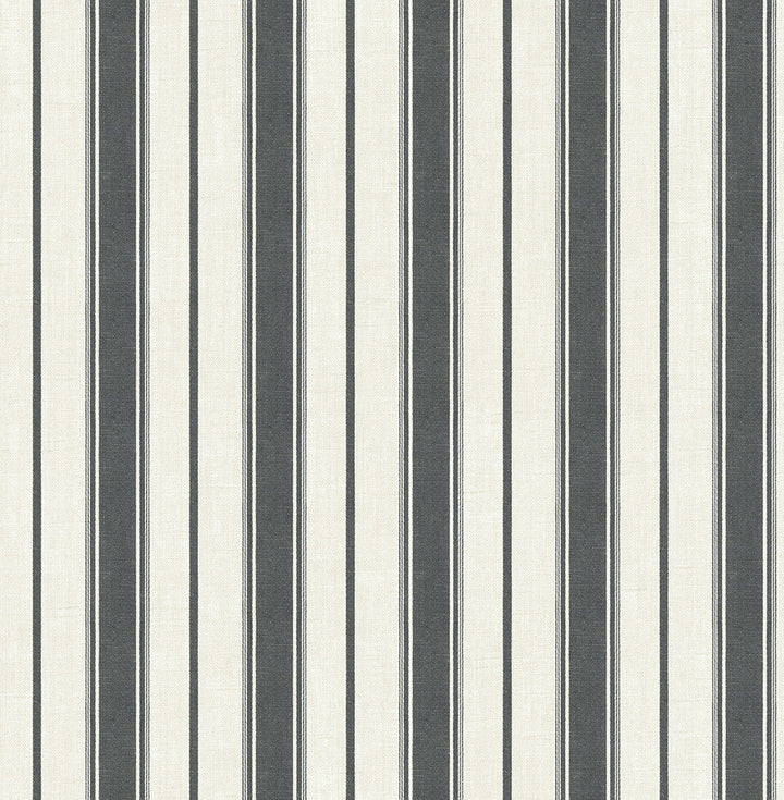 Eliott Linen Stripe Poppy Seed FC61500 by Seabrook Designs Designer Wallpaper