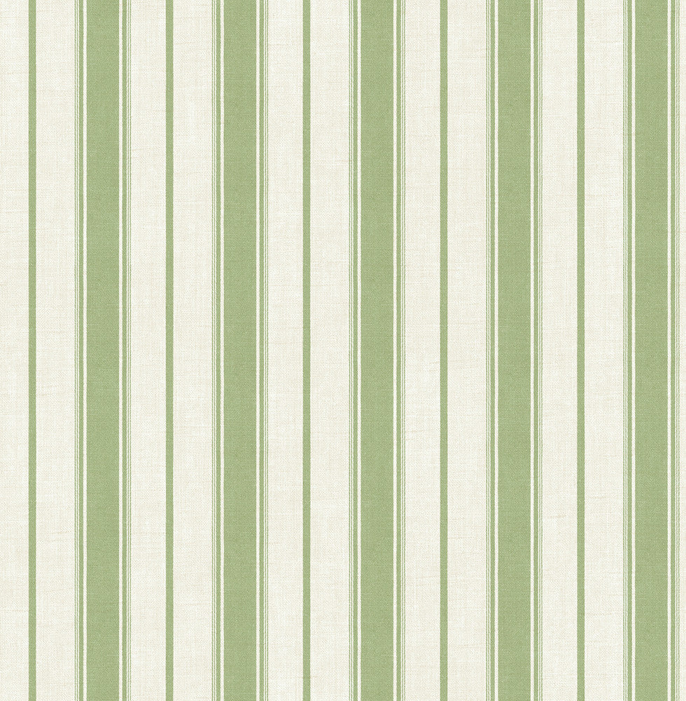 Eliott Linen Stripe Pomme FC61504 by Seabrook Designs Designer Wallpaper