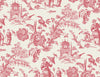 Seabrook Designs Wallpaper Colette Chinoiserie Antique Ruby FC61801
