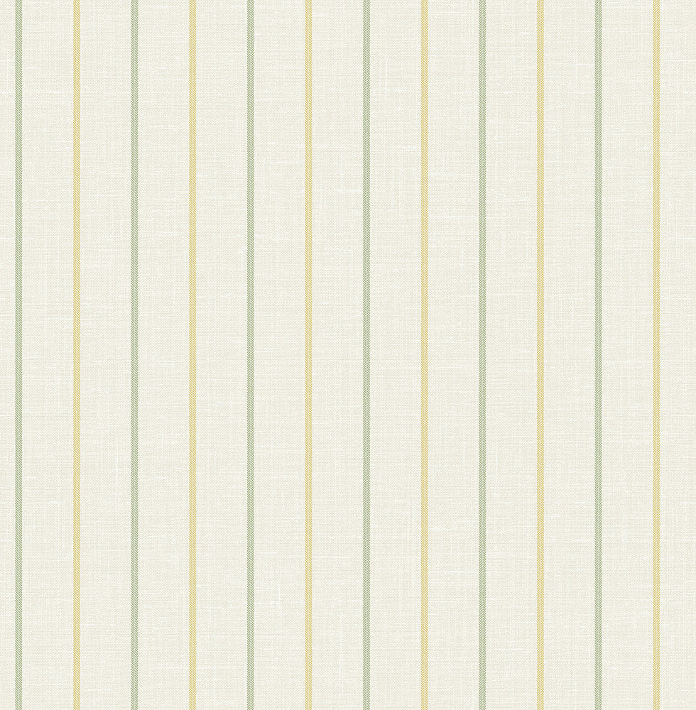 Andree Stripe Dandelion & Pomme FC62504 by Seabrook Designs Designer Wallpaper