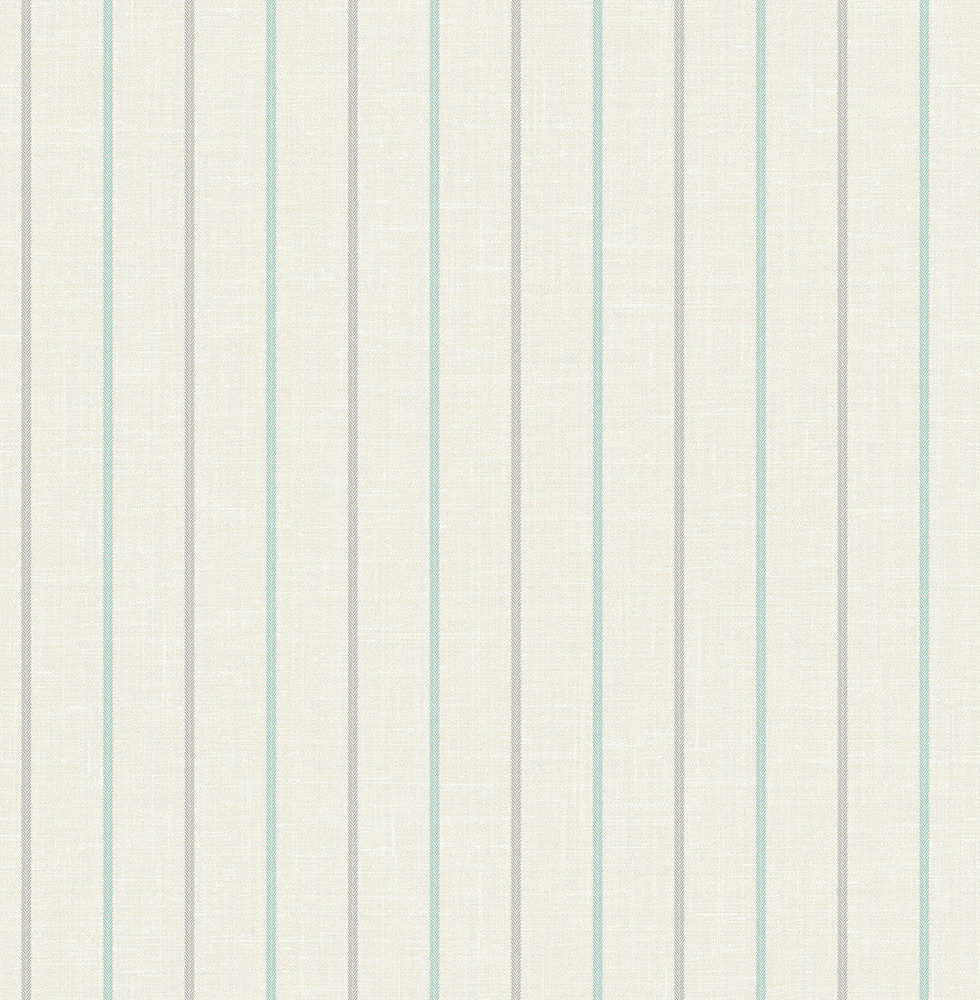 Andree Stripe Summer Sky & French Blue FC62508 by Seabrook Designs Designer Wallpaper