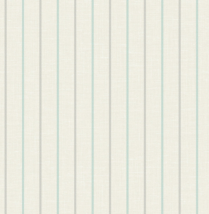 Andree Stripe Summer Sky & French Blue FC62508 by Seabrook Designs Designer Wallpaper