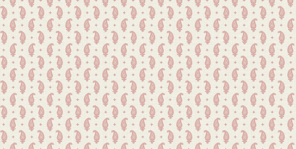 Maia Linen Fabric Antique Ruby FC62701F by Seabrook Designs Designer Fabric