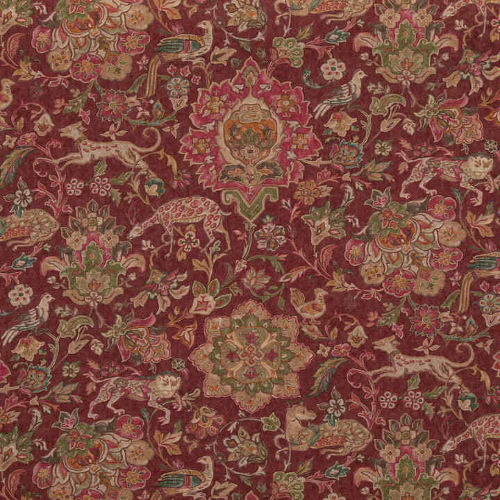 Wild Things Plum by Mulberry Designer Fabric MULBERRY LONG WEEKEND VISCOSE - 67%;LINEN - 33% United Kingdom Horizontal: 54.372 and Vertical: 38.612 54.372 - Swanky Fabrics -