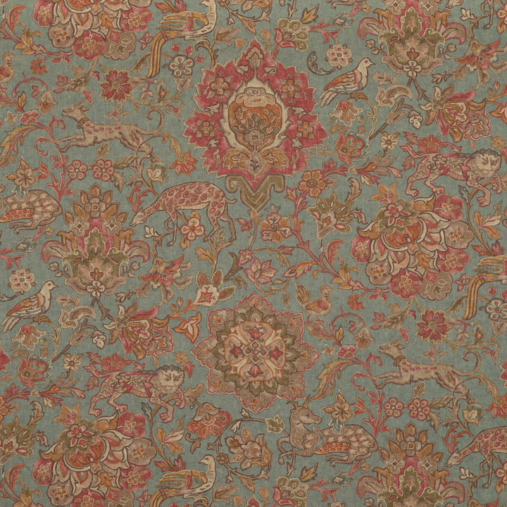 Wild Things Teal by Mulberry Fabric Mulberry Fabric Wild Things TealFabric MULBERRY LONG WEEKEND VISCOSE - 67%;LINEN - 33% United Kingdom </p><p>Repeat: H: 54.372, V: 38.612 54.372 - Fabric Carolina -