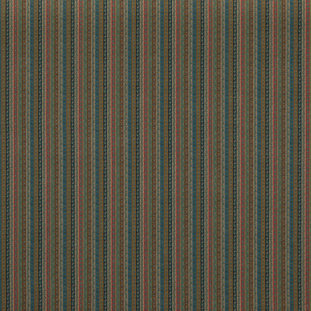 Wilde Stripe Teal by Mulberry Designer Fabric MULBERRY LONG WEEKEND VISCOSE - 67%;LINEN - 33% United Kingdom Horizontal: 4.531 and Vertical: 54.372 - Swanky Fabrics -