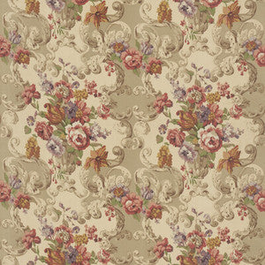Mulberry Fabric Floral Rococo Red/Plum