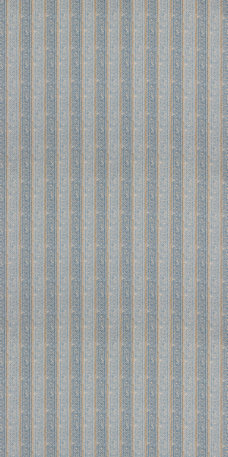 Mulberry Fabric Ladbroke Stripe - Blue