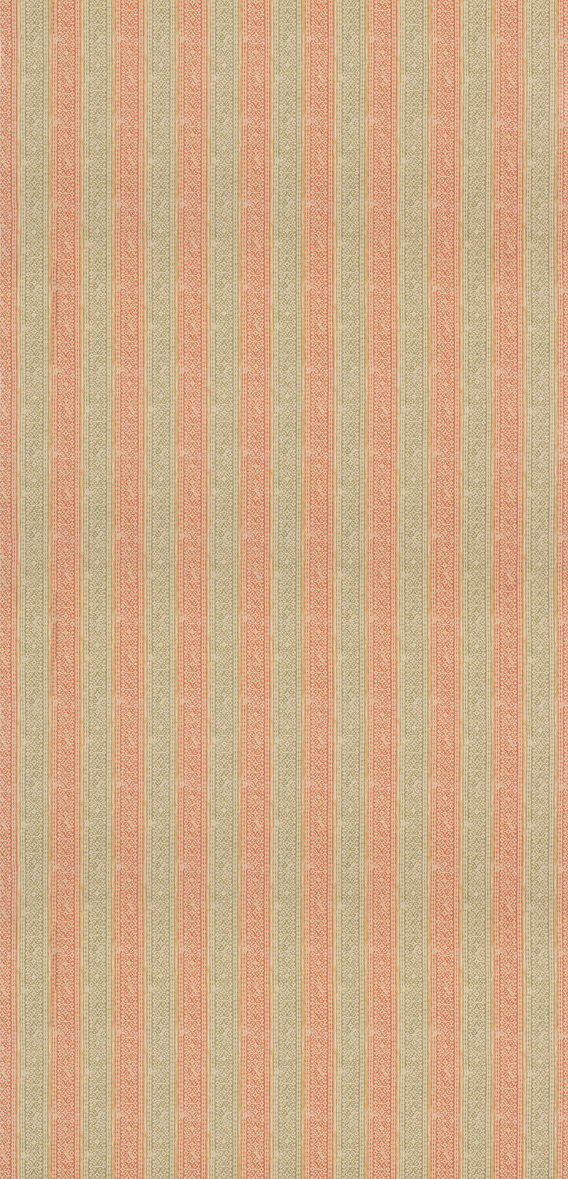 Mulberry Fabric Ladbroke Stripe - Red/Green