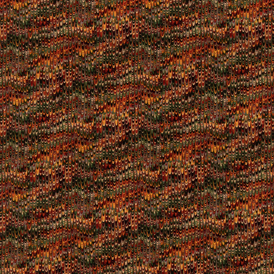 Mulberry Fabric End Paper Velvet - Red/Green