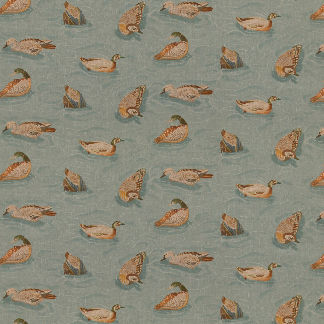 Mulberry Fabric Duck Pond - Teal
