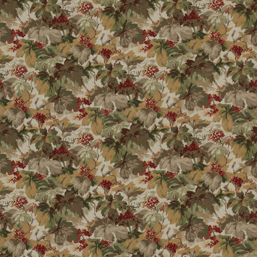 Mulberry Fabric Country Walk - Red/Green