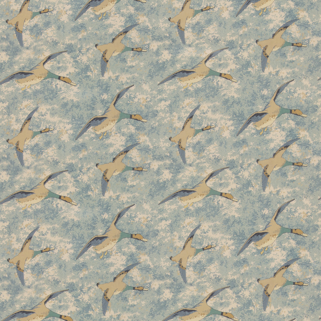 Mulberry Fabric Forest Ducks - Blue