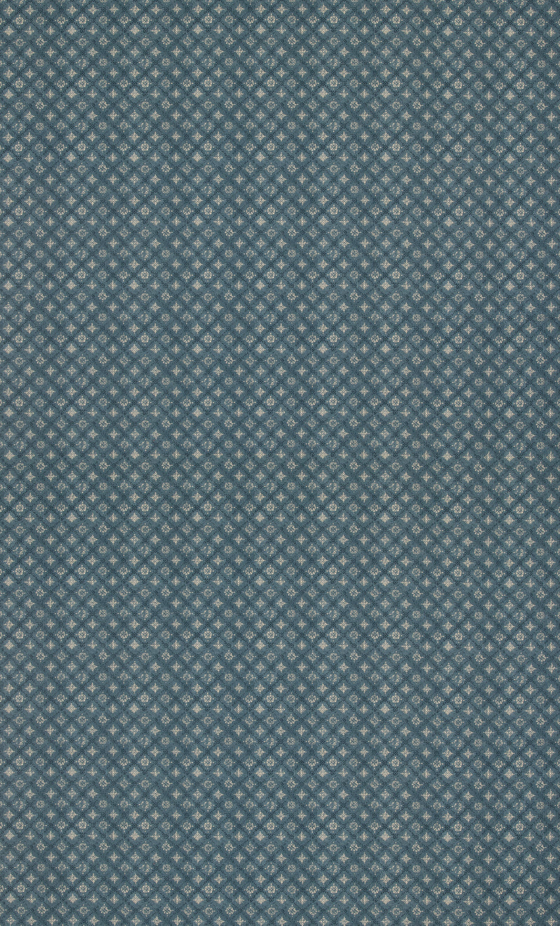 Mulberry Fabric Croft Trellis - Indigo