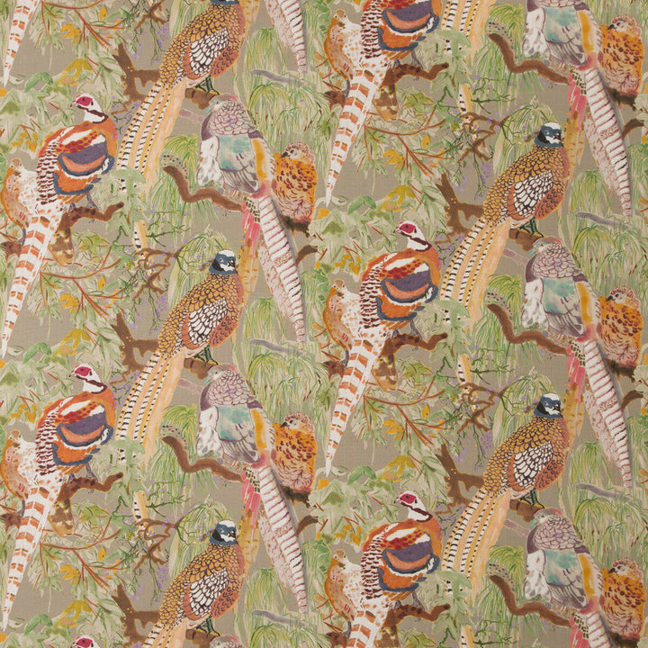 Game Birds Linen Stone/Multi by Mulberry Fabric Mulberry Fabric Game Birds Linen Stone/MultiFabric BOHEMIAN ROMANCE LINEN - 100% Austria </p><p>Repeat: H: 28.959, V: 24.034 57.918 - Fabric Carolina -