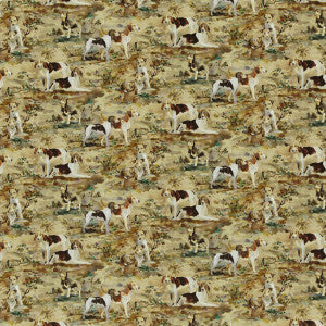 Mulberry Fabric Hounds Velvet Multi