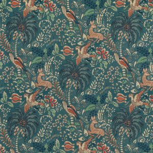 Mulberry Fabric Fantasia Teal