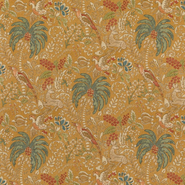Fantasia Spice by Mulberry Designer Fabric MODERN COUNTRY I VISCOSE - 67%;LINEN - 33% United Kingdom HEAVY Horizontal: 27.383 and Vertical: 24.822 54.766 - Swanky Fabrics -