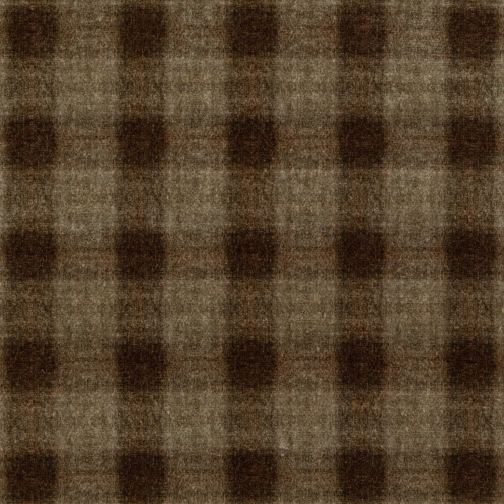 Highland Check Woodsmoke by Mulberry Designer Fabric MODERN COUNTRY VELVETS VISCOSE - 55%;COTTON - 45% Italy HEAVY Horizontal: 6.895 and Vertical: 7.092 55.16 - Swanky Fabrics -
