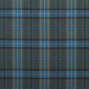 Mulberry Fabric Shetland Plaid Blue