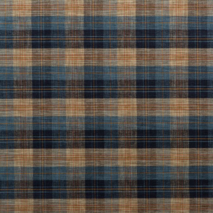 Clan Chenille Blue/Mole by Mulberry Designer Fabric LIVING LEGENDS VISCOSE - 67%;COTTON - 27%;POLYAMIDE - 6% Italy HEAVY Horizontal: 9.259 and Vertical: 9.456 53.978 - Swanky Fabrics -