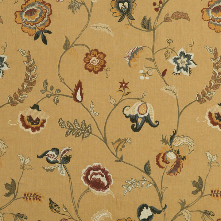 Elidora Spice by Mulberry Fabric Mulberry Fabric Elidora SpiceFabric BOHEMIAN ROMANCE LINEN - 63%;POLYESTER - 37% India </p><p>Repeat: H: 25.216, V: 30.732 50.432 - Fabric Carolina -