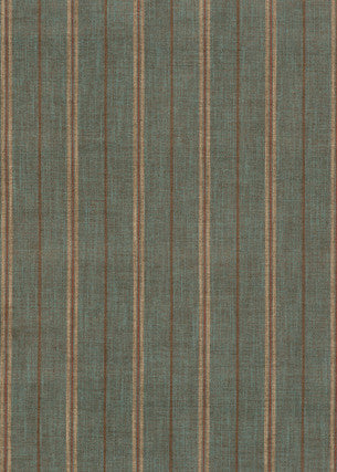 Haddon Stripe Aqua by Mulberry Designer Fabric - VISCOSE - 67%;LINEN - 12%;COTTON - 11%;POLYESTER - 10% Italy HEAVY Horizontal: 4.728 and Vertical: - 53.978 - Swanky Fabrics -