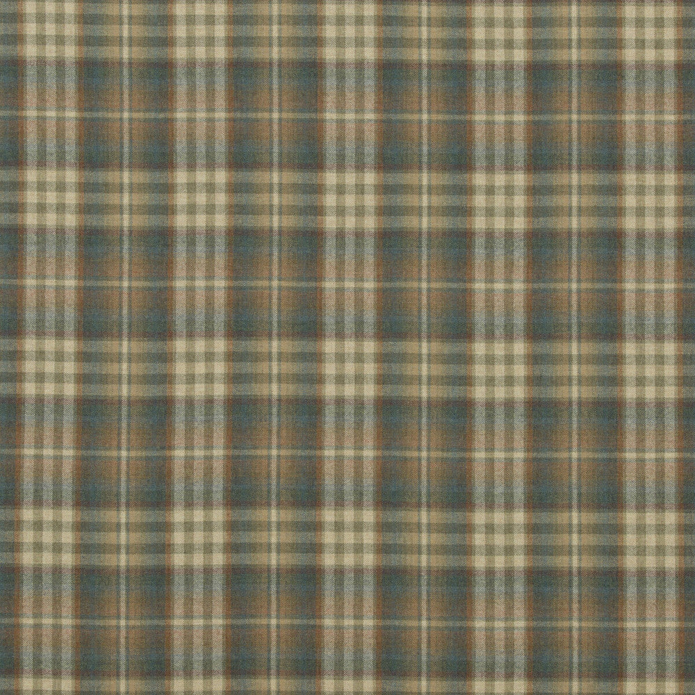 Nevis Teal/Russet by Mulberry Fabric Mulberry Fabric Nevis Teal/RussetFabric FESTIVAL WOOL - 100% United Kingdom </p><p>Repeat: H: 9.85, V: 11.032 59.1 - Fabric Carolina -