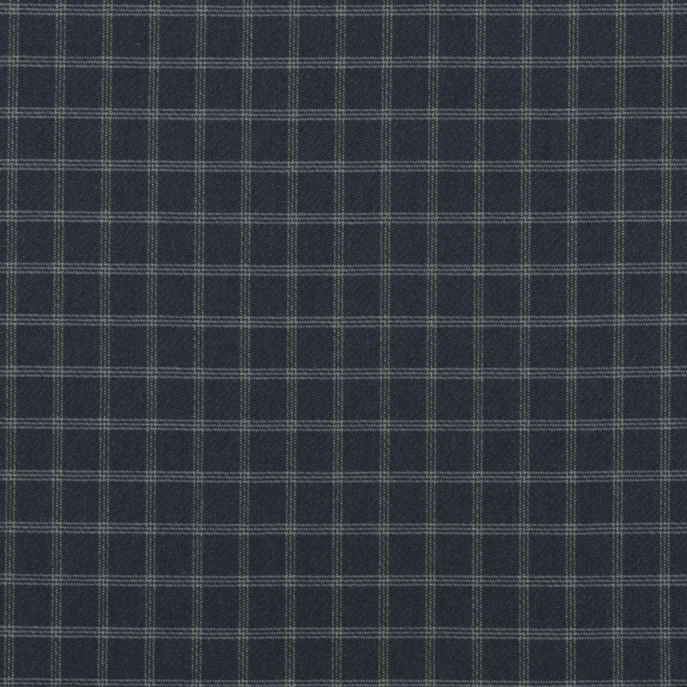 Bute Indigo by Mulberry Designer Fabric FESTIVAL WOOL - 100% United Kingdom HEAVY Horizontal: 2.758 and Vertical: 2.955 57.918 - Swanky Fabrics -