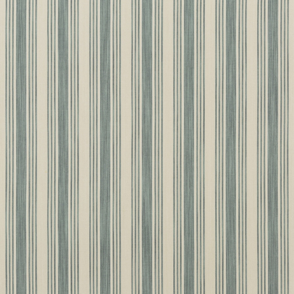 Hammock Stripe Teal by Mulberry Designer Fabric FESTIVAL COTTON - 100% India HEAVY Horizontal: 4.728 and Vertical: 52.008 - Swanky Fabrics -