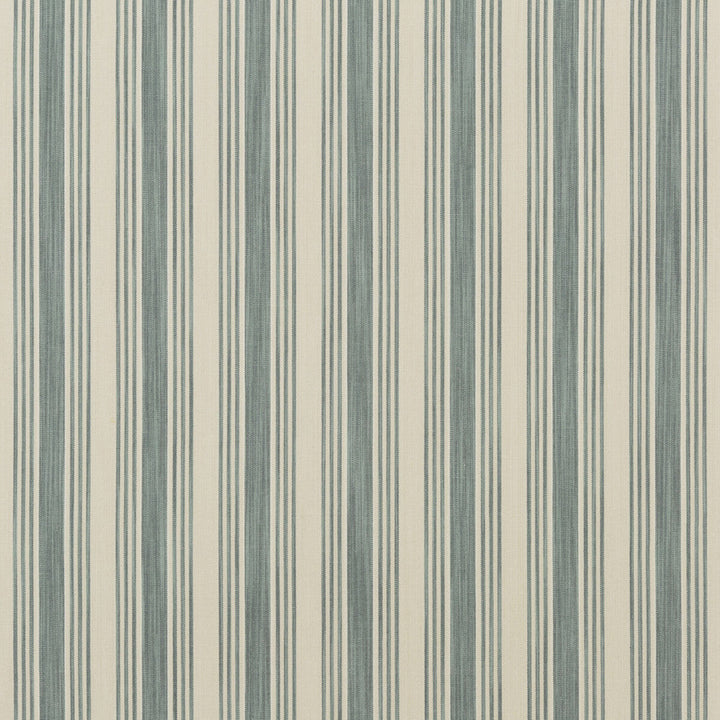 Hammock Stripe Teal by Mulberry Designer Fabric FESTIVAL COTTON - 100% India HEAVY Horizontal: 4.728 and Vertical: 52.008 - Swanky Fabrics -
