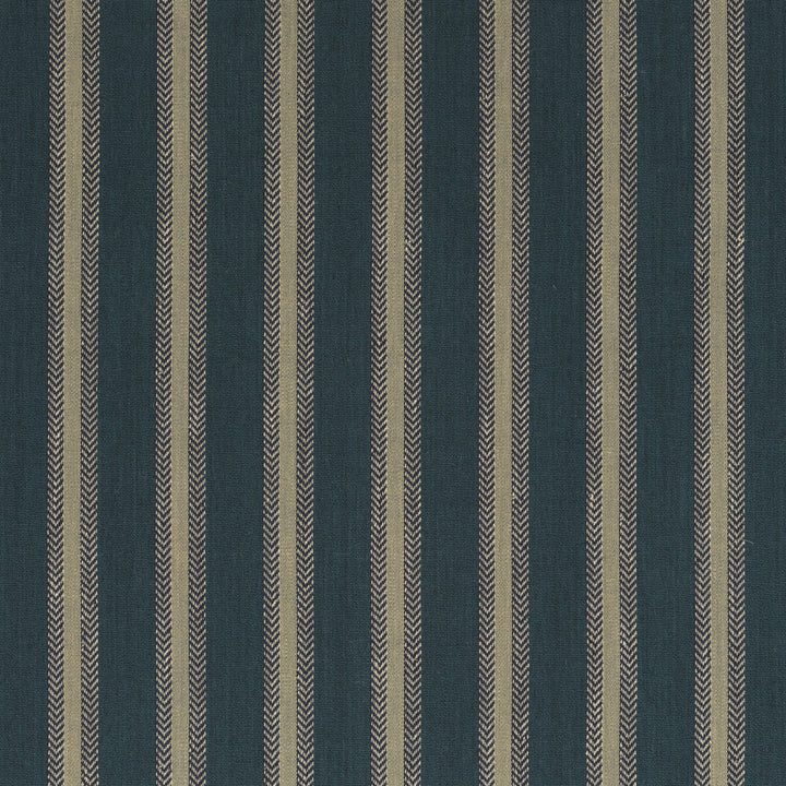 Chester Stripe Teal by Mulberry Designer Fabric FESTIVAL COTTON - 70%;JUTE - 30% India Horizontal: 4.728 and Vertical: 52.008 - Swanky Fabrics -