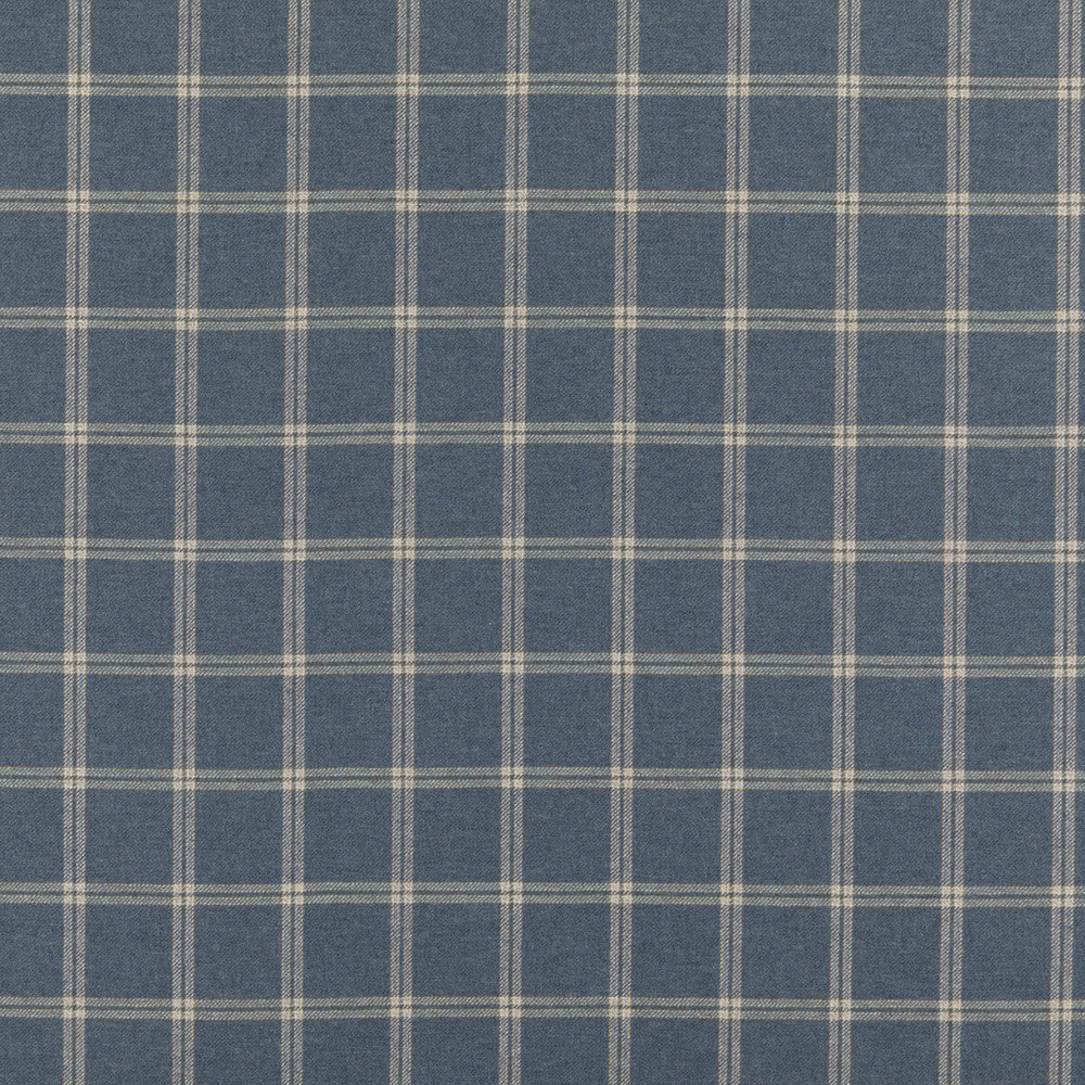 Walton Indigo by Mulberry Designer Fabric MODERN COUNTRY MERINO WOOL - 50%;WOOL - 50% United Kingdom Horizontal: 3.94 and Vertical: 3.94 59.1 - Swanky Fabrics -