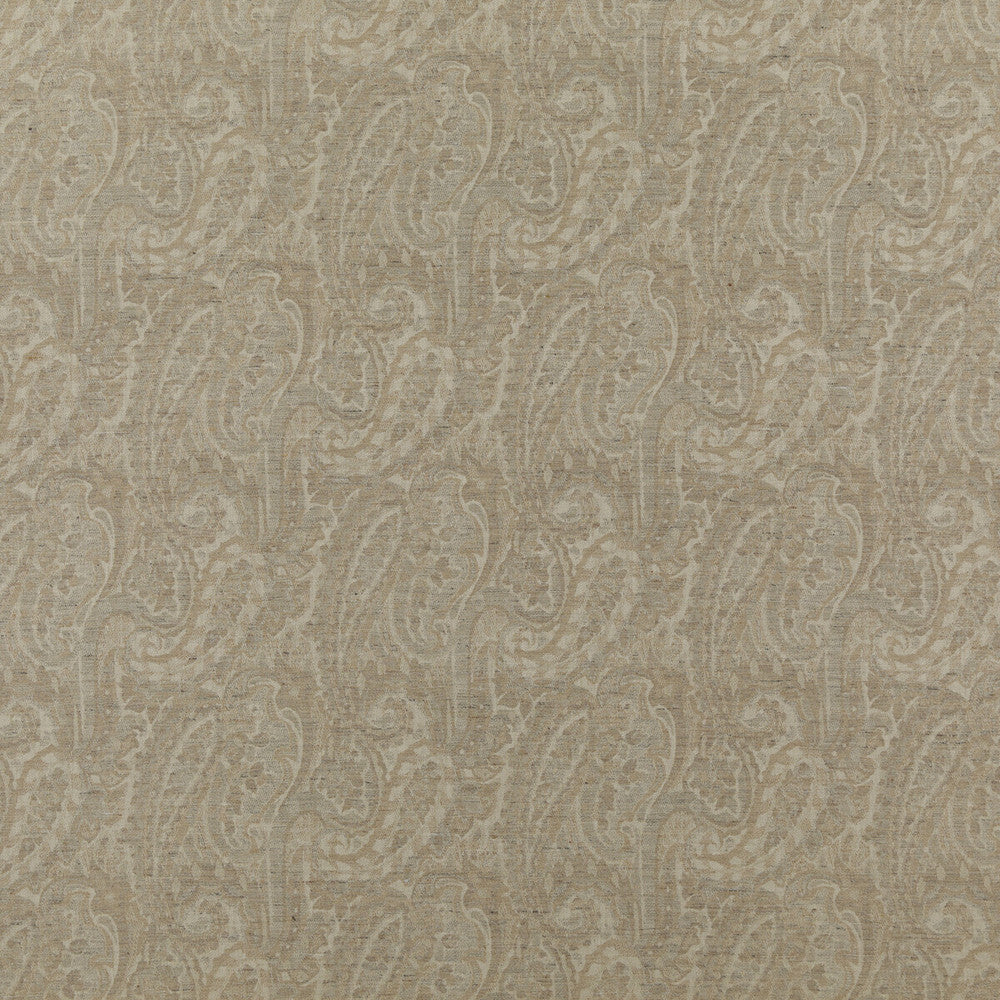 Fairfield Paisley Sand by Mulberry Designer Fabric MODERN COUNTRY LINEN - 70%;WOOL - 30% United Kingdom MEDIUM Horizontal: 15.563 and Vertical: 16.942 62.252 - Swanky Fabrics -