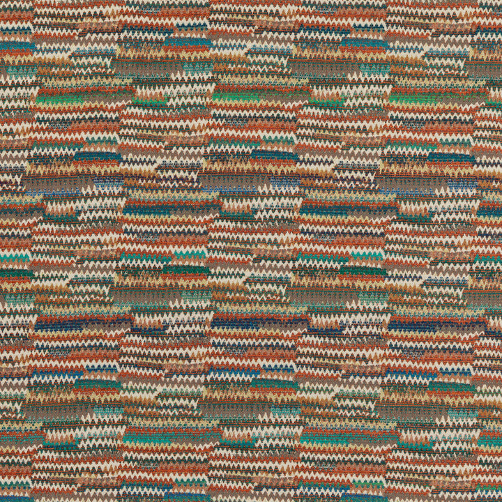 Landscape Teal/Spice by Mulberry Designer Fabric MODERN COUNTRY II COTTON - 45%;VISCOSE - 27%;WOOL - 11%;ACRYLIC - 9%;NYLON - 8% Italy HEAVY Horizontal: - and Vertical: - 55.16 - Swanky Fabrics -