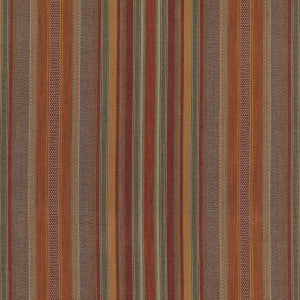 Mulberry Fabric Rustic Stripe Red/Plum
