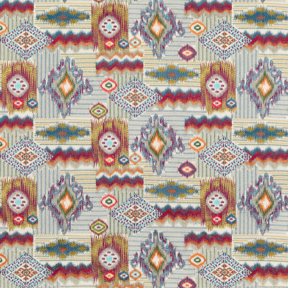 Dazzle Multi by Mulberry Fabric Mulberry Fabric Dazzle MultiFabric MODERN COUNTRY II LINEN - 40%;VISCOSE - 35%;COTTON - 25% India </p><p>Repeat: H: 25.413, V: 14.972 50.826 - Fabric Carolina -